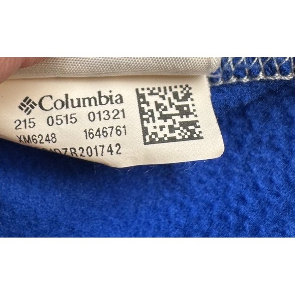 Columbia Jacket Mens Large Blue Omni Wick Full Zip Fleece Lined Hiking Outdoors - Picture 8 of 13